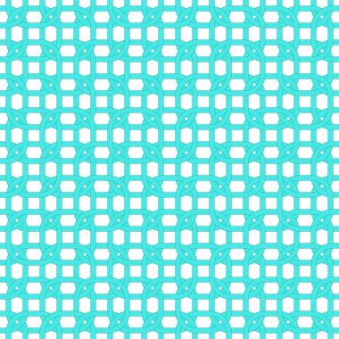 Teal soyut geometrik kamyonet dikişsiz desenli fayansla kare arkaplanı tekrarla