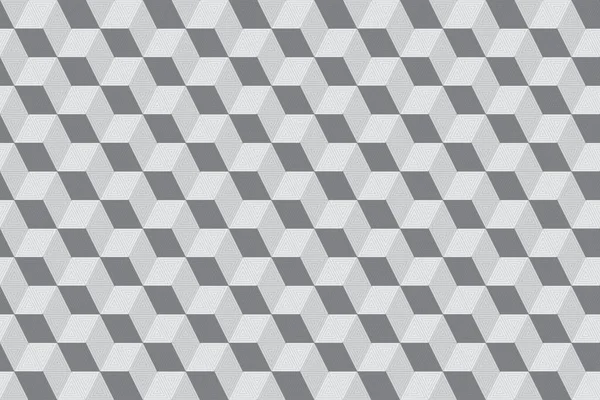 Gray Repeat Cube Background Abstract Geometric Seamless Textured Pattern Tile — Stock Photo, Image