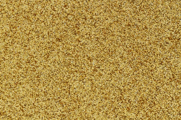 Gold Glitter Textured Paper Closeup Background Copy Space Message Use — Stock Photo, Image