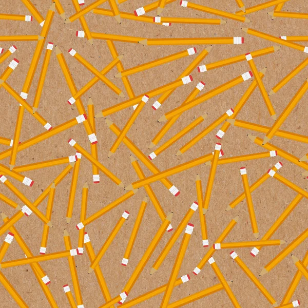 Illusztráció Sárga Ceruza Háttér Amely Megismétli Papír Textúra — Stock Fotó
