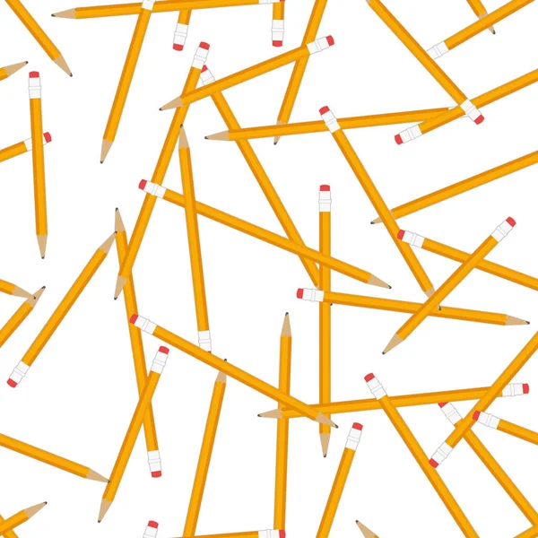 Illustration Yellow Pencil Background Repeat White — Stock Photo, Image