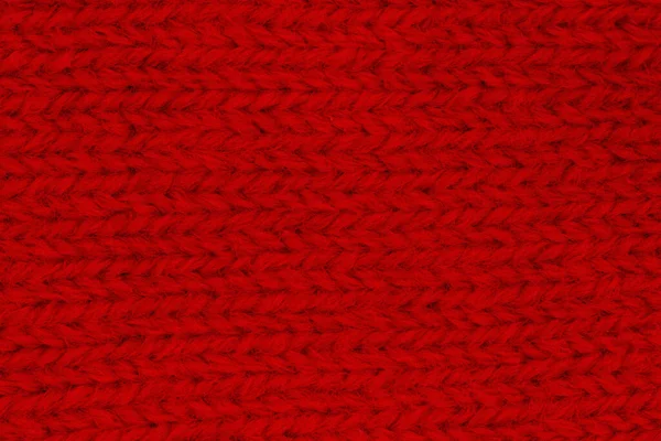 Red Knit Textured Weave Material Background Copy Space Message Use — Stock Photo, Image