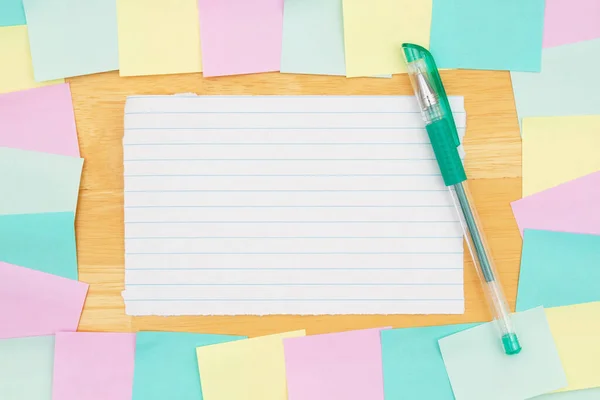 Sticky Note Background Multi Color Notes Blank Card Copy Space Stock Photo karenr 389111186