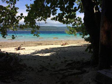 Sahne huzur Adası,: Efate, Vanuatu.