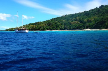Sahne huzur Adası,: Efate, Vanuatu.
