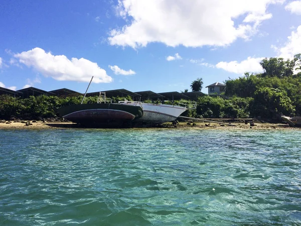 瓦努阿图埃法特港的沉船事件 — 图库照片