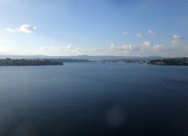 Port Vila limanında,: Efate, Vanuatu sahne.