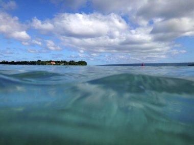 Port Vila limanında,: Efate, Vanuatu sahne.