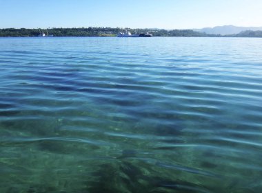 Port Vila limanında,: Efate, Vanuatu sahne.