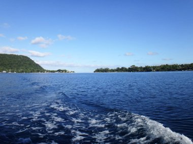 Port Vila limanında,: Efate, Vanuatu sahne.