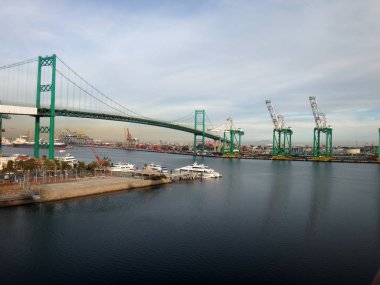 Los Angeles terminal Adası gemisi ABD girme.