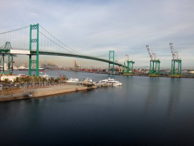 Los Angeles terminal Adası gemisi ABD girme.