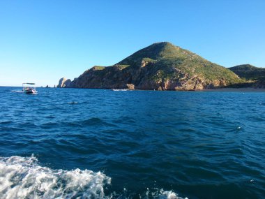 Cabo San Lucas olay yerinden bir yolcu gemisi. Baja California, Meksika.