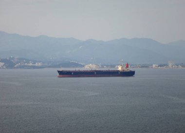 Manzanillo, Colima, bir yolcu gemisi Meksika'dan sahne.