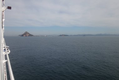 Mazatlan, Meksika'nın sahneleri bir yolcu gemisi.