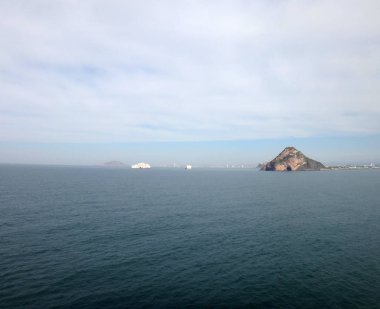 Mazatlan, Meksika'nın sahneleri bir yolcu gemisi.