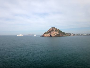Mazatlan, Meksika'nın sahneleri bir yolcu gemisi.