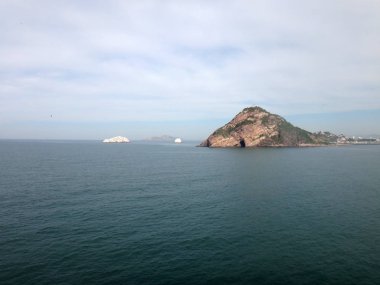 Mazatlan, Meksika'nın sahneleri bir yolcu gemisi.