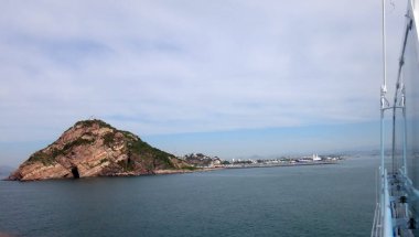 Mazatlan, Meksika'nın sahneleri bir yolcu gemisi.
