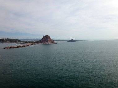 Mazatlan, Meksika'nın sahneleri bir yolcu gemisi.