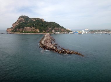 Mazatlan, Meksika'nın sahneleri bir yolcu gemisi.