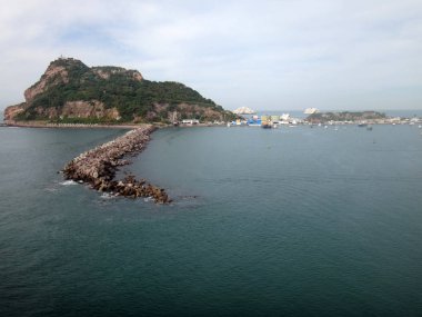 Mazatlan, Meksika'nın sahneleri bir yolcu gemisi.