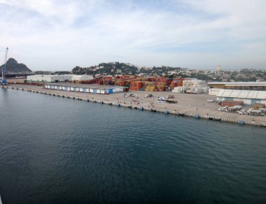Mazatlan, Meksika'nın sahneleri bir yolcu gemisi.