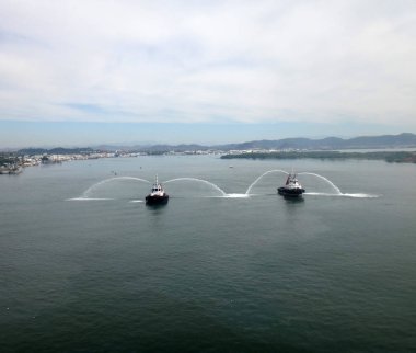 Mazatlan, Meksika'nın sahneleri bir yolcu gemisi.
