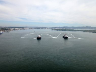 Mazatlan, Meksika'nın sahneleri bir yolcu gemisi.
