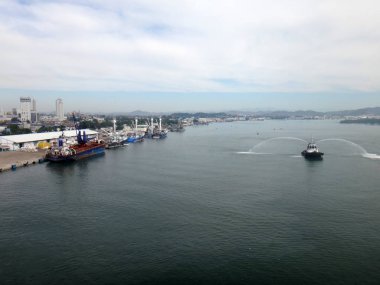 Mazatlan, Meksika'nın sahneleri bir yolcu gemisi.