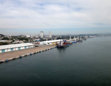 Mazatlan, Meksika'nın sahneleri bir yolcu gemisi.