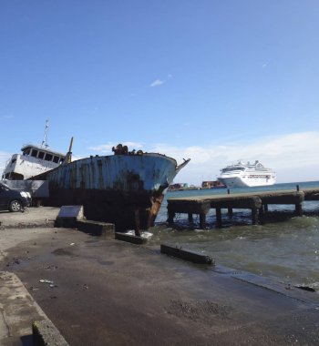 Sahneler, merkezi Honiara, Solomon Adaları.