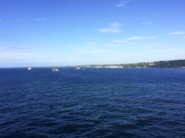 Blick Auf Honiara Von Einem Kreuzfahrtschiff Salomonische Inseln — Stockfoto