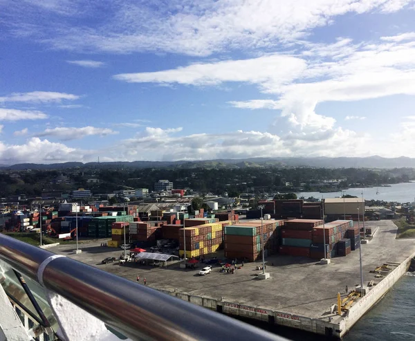 Vistas Honiara Navio Cruzeiro Ilhas Salomão — Fotografia de Stock