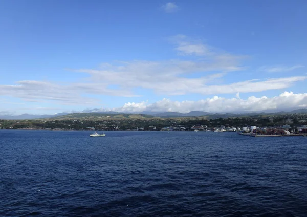 Veduta Honiara Una Nave Crociera Isole Salomone — Foto Stock