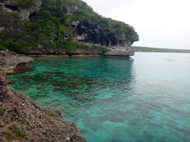 Şaka kayalıkların sahne, Lifou, Sadakat Adaları, Noumea 
