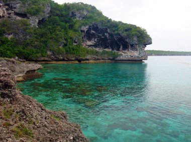 Şaka kayalıkların sahne, Lifou, Sadakat Adaları, Noumea 