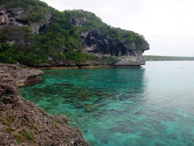 Şaka kayalıkların sahne, Lifou, Sadakat Adaları, Noumea 