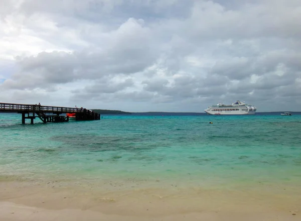 Uitzicht Jinek Bay Vanuit Easo Lifou Loyalty Islands Noumea — Stockfoto