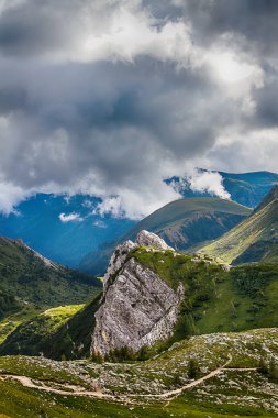 Güzel dağ manzarası. Alpler montains Bagolino, Brescia, İtalya'nın il içinde.