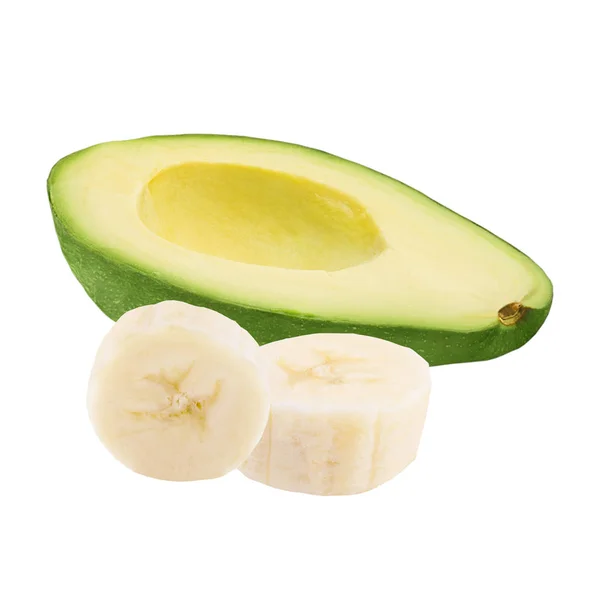 Avocado fruit geïsoleerd op witte achtergrond — Stockfoto