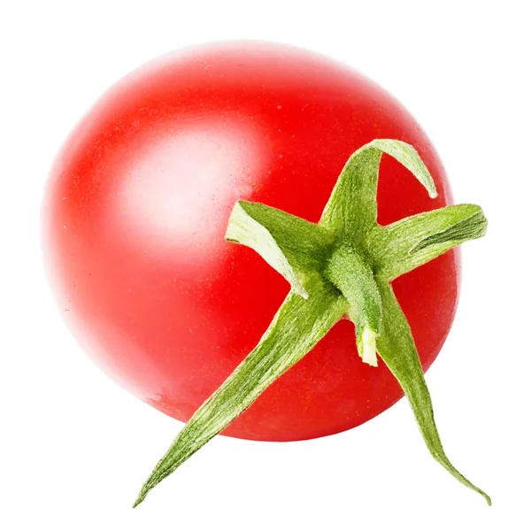 흰색 바탕에 하나의 고립 된 토마토 — 스톡 사진
