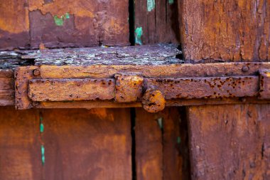 Eski kahverengi ahşap doku yüzeyi. Eski grunge koyu ahşap arka plan dokulu.