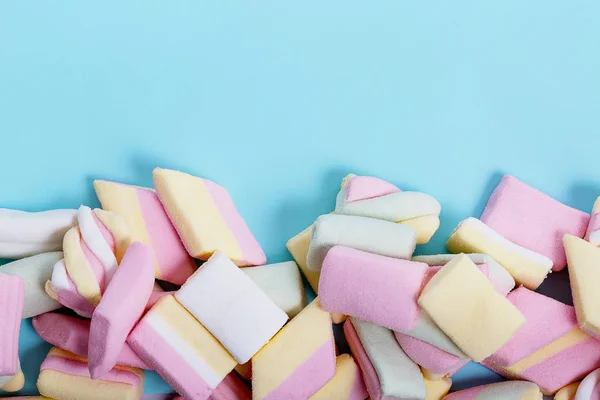 Krásné Pestré Chutné Cukroví Cukroví Želé Marshmallows Různých Tvarů Složení — Stock fotografie