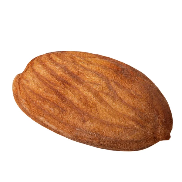 Izolované Sušené Ovoce Ořechy Mandle Bílém Pozadí Ořezovou Cestou Jako — Stock fotografie