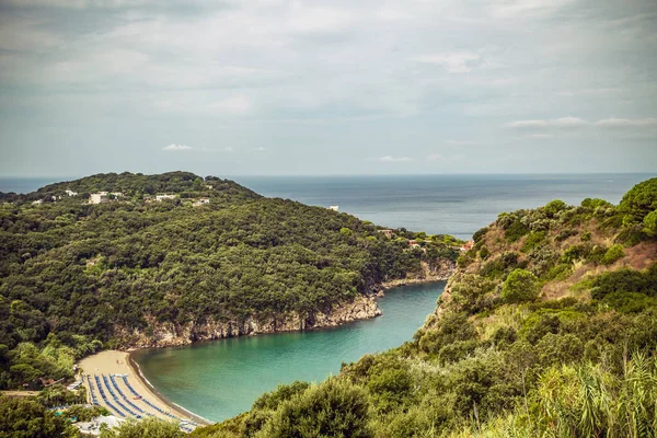 Stranden San Montano Resa Italien Ischia Neapel Berömda Landmärke Och — Stockfoto