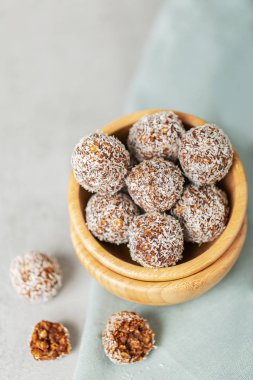 Ham vegan diyet için enerji ısırıkları , hiçbir fırında