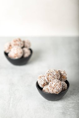 Ham vegan diyet için enerji ısırıkları , hiçbir fırında