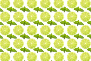 Yaratıcı renkli dokuda izole edilmiş taze meyve deseni