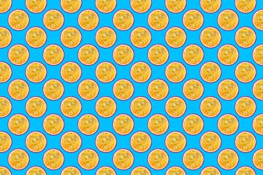 Yaratıcı renkli dokuda izole edilmiş taze meyve deseni